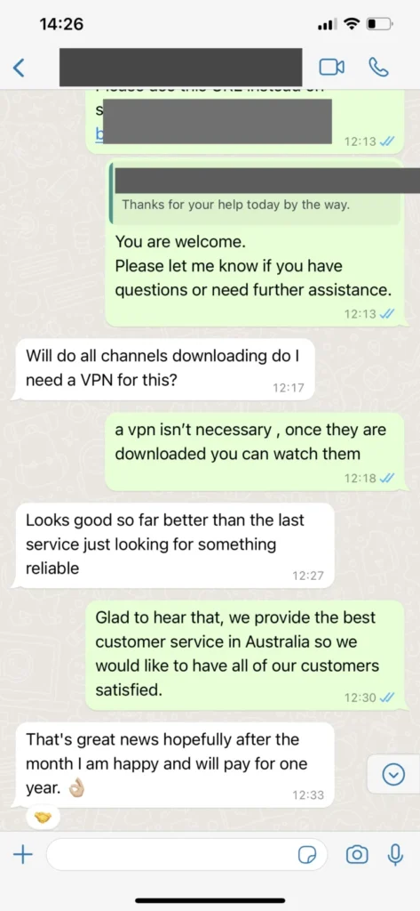 Échange avec le support technique VraiTV pour paramétrage de playlist M3U